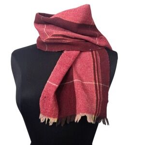 Vintage St. Andrews Scotland‎ Neck Scarf New Wool New York Scarf Plaid Unisex
